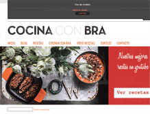 Tablet Screenshot of cocinaconbra.com